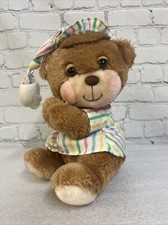 Vtg 1985 Fisher-Price Teddy Beddy Bear Bedtime Plush Sleepy Pajama 10'' Korea