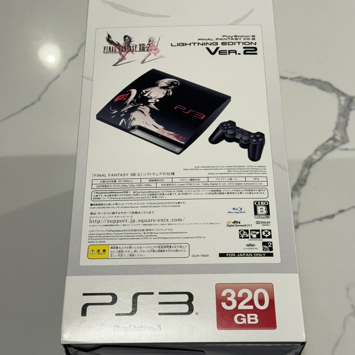 Final Fantasy XIII-2 Lightning Edition VER. 2 PS3 JP Console Final Fantasy XIII-2 Lightning Edition VER. 2 PS3 JP Console