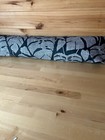 Miss Print Guatemala Dark Grey Draught excluder with hollowfibre inner zipped