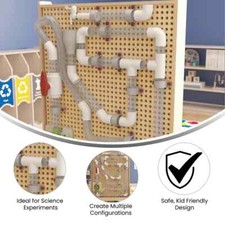 80 Piece Pipe Builder Set for Modular STEAM Wall Systems- New, but box was open