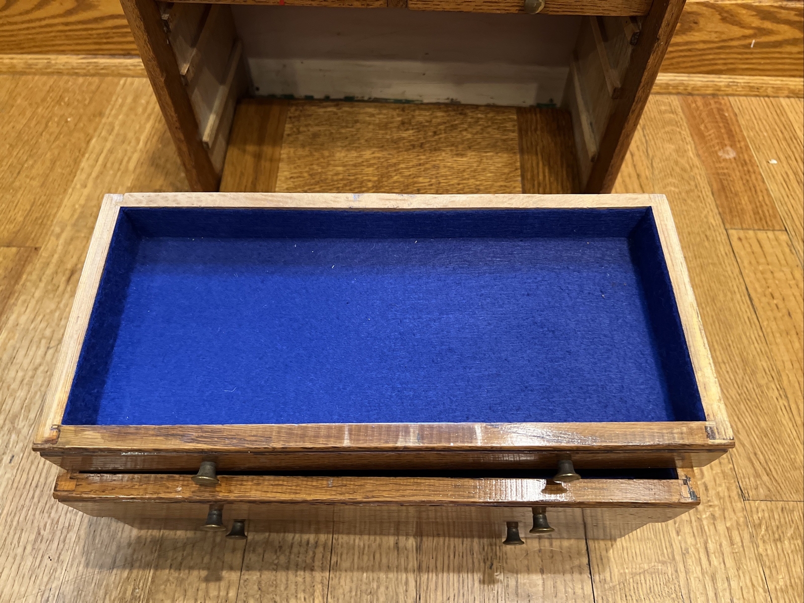 Vintage 6 Drawers Wood Machinist Chest Tool Box Beautifully Restored eBay