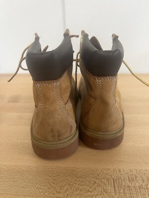 Timberland Boys Waterproof Boot Leather 12909 A5825 Sz 6. Read