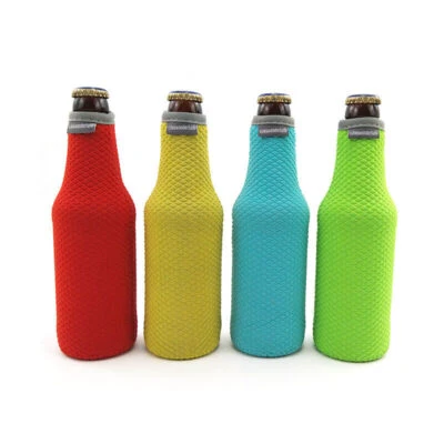 LIFESWONDERFUL Insulated Drinks Bottle Sleeves Beer Coolies Koozies (4-Pack) for Alcopops etc