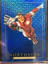 SkyBox 2024 Marvel Masterpieces '92 Platinum Northstar Blue Traxx #69