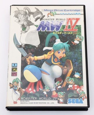 Monster World IV - Original Sega Mega Drive MD JP Japan - CIB Damaged Insert