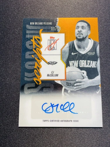 2025 Topps Signature CJ McCollum Orange (RAW)