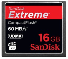 SanDisk Extreme CompactFlash 16GB Memory Card UDMA 60MB/s 400x SDCFX-016G-X46