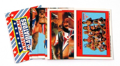 1991 Topps American Gladiators Sticker Set (11)