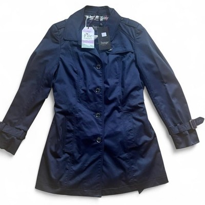 Junge Denmark Navy Trench Coat   Size 12 UK   New with Tags RRP £149