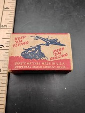 Vintage Keep 'Em Flying Keep 'Em Rolling Match Box