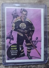 MURRAY OLIVER # 14 / 1961 TOPPS HOCKEY / RARE  CARD  LOT 100-i READ BELOW