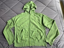 Vintage Nike Full Zip Distressed Green Hoodie Size L Women  s