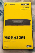 Image of CORSAIR VENGEANCE 96GB Kit (24GBx4) DDR5 6000MHz CL30 CMK96GX5M4B6000C30 - New
