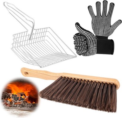 3 Pcs Fireplace Ash Sifter Oven Shovel Hollow Out Ember Recovery Tool Shovel