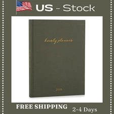 Beautiful 2025 Appointment Book Planner - Sturdy Linen Daily Planner & Weekly Ca
