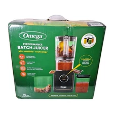 Omega Performance Batch Juicer W/Intellidial Technology ***4 Bottles No Included