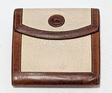 Vintage Dooney Bourke All Weather Leather Small Wallet Kiss Lock Coin Duck USA