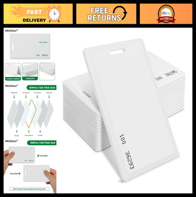 100pcs Proximity Cards 26 Bit Clamshell Weigand Swipe Cards for Access Control