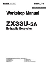 Hitachi ZX33U-5A Excavator Workshop Service Repair manual