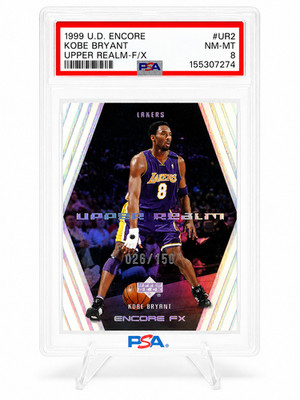 Kobe Bryant 1999 U.D. Encore FX Upper Realm #UR2 /150 SSP POP 16 only 9 higher