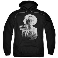 American Graffiti Peel Out Mens Hoodie Black Officially Licensed