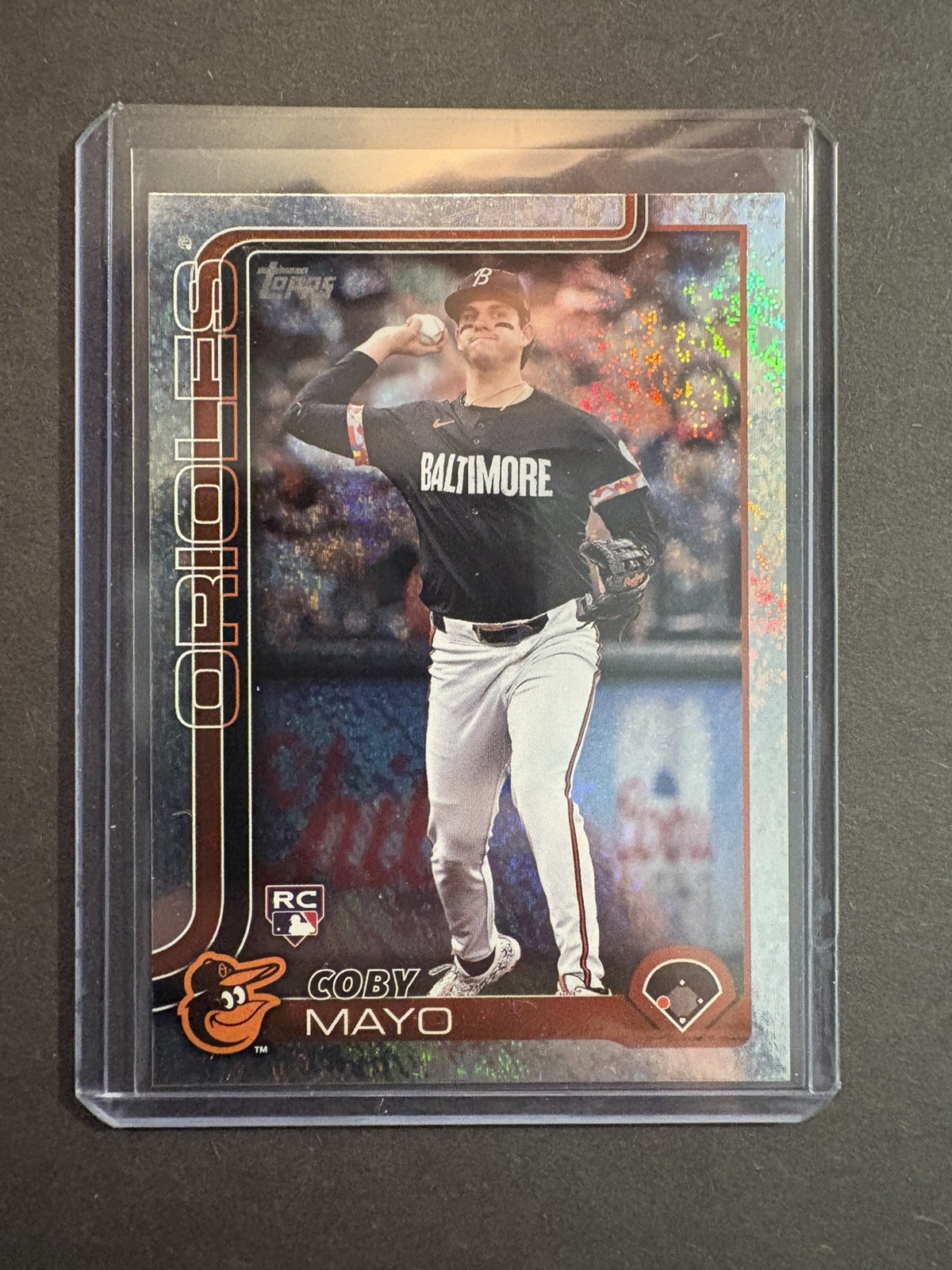 Coby Mayo 2025 Topps Series 1 Rookie RC Holo Foil #20