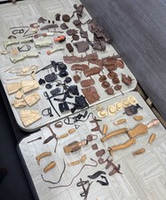 Vintage Johnny West Plastic Toys As Is Lot Dolls Accessories Over 100 Pcs Doll
