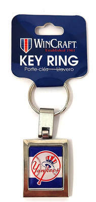 New York Yankees Logo Spinner Keyring Keychain MLB - NEW