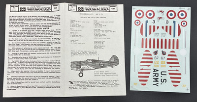 1:48 Microscale 48-50 Curtiss P-36 Hawks