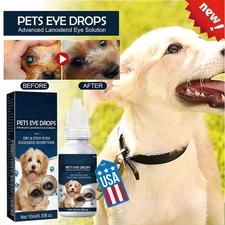 Pet Eye Drops For Dog & Cats Lanosterol Solution Improve Eye New-Health US 2025
