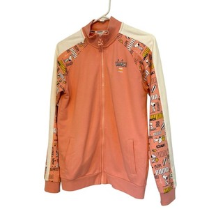 Puma Peanuts Snoopy Track Jacket Youth XL Pink Full Zip Sweatshirt