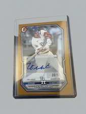 Zach Ehrhard 2025 Bowman 1st Auto LA Dodgers 20/50 Topps Certified Autograph