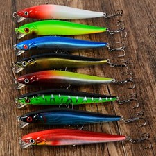 8pcs Floating Shallow Divining Stick Baits For Bass Fishing Lure