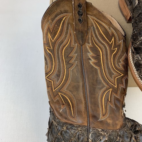 DURANGO® PREMIUM EXOTICS™ DARK BROWN PIRARUCU WESTERN BOOT DDB0380 Sz 10.5 M - Bild 6 von 9