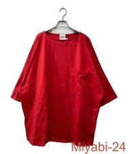 Desigual Red 3/4 Sleeve T-Shirt Womens Casual...