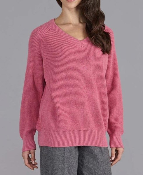 Women Paul James Sweater Pink Cotton M
