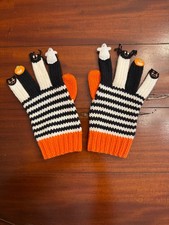 Girls  Hanna Andersson HALLOWEEN Fall Knitted Gloves Sz M
