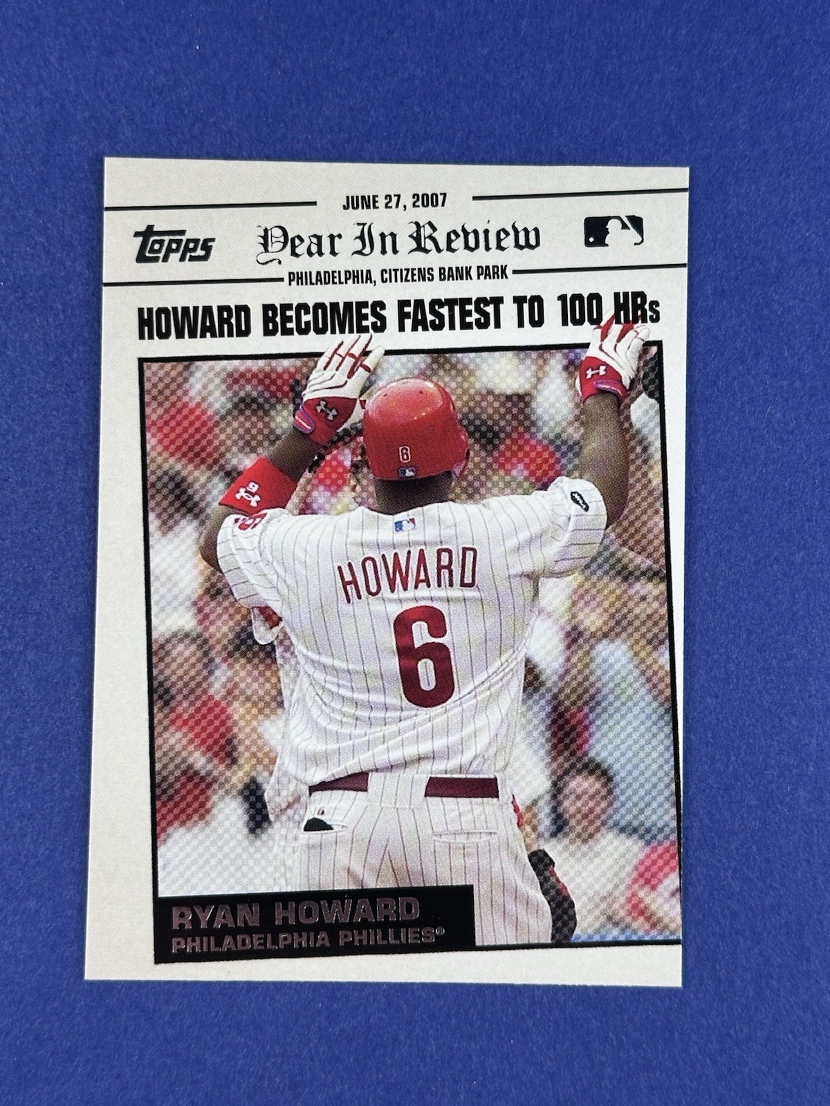 Ryan Howard #YR88 2008 Topps Baseball Year in Review
