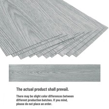 72PCS 10 m² Floor Planks Tiles Grey Oak Self Adhesive Wood Effect Vinyl Flooring
