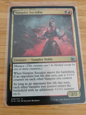 MTG Vampire Socialite 249 Innistrad: Midnight Hunt M/NM Free UK P&P