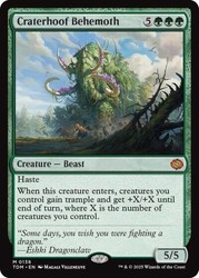 Craterhoof Behemoth Foil Tarkir: Dragonstorm #0138