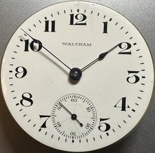 18S 1916 Waltham Gr 1 M 1883 7J GILT Pocket Watch Movement Parts P8