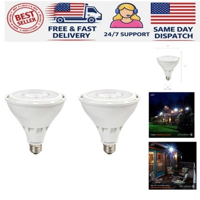 Sylvania Night Chaser 23W LED Bulb 2-Pack - Super Bright 2650 Lumens, Dimmable