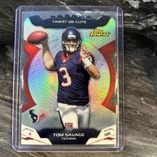 2014 Topps Finest QB Cuts Die-Cut FQC-TS Tom Savage Houston Texans RC