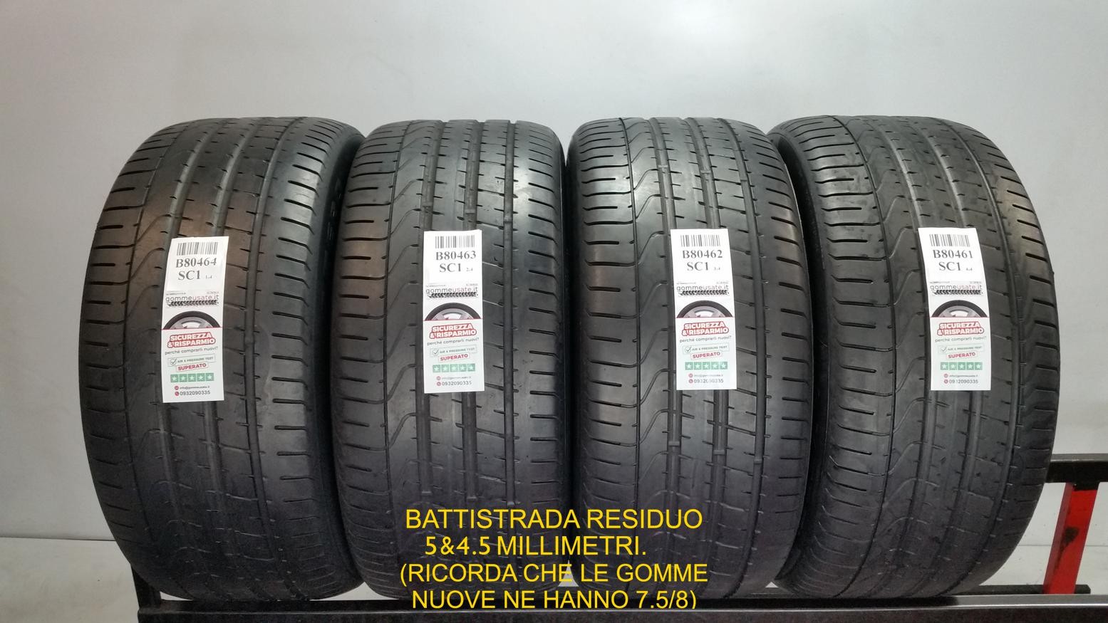 GOMME USATE 295/40R20 106Y PIRELLI P ZERO PNEUMATICI USATI B80464
