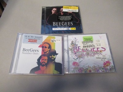 3 Bee Gees CDs : Number Ones, Love Songs, One Night Only ,  New Sealed