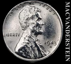 1943-S Lincoln Wheat Cent- Re-Processed- Scarce High Grade Luster #K462