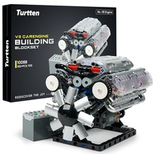 DIY Mini V8 Engine Model Kit - 535 Pieces, Fu...