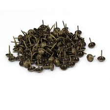 7/16" Dia Thumbtack Upholstery Decorative Tack Nail Pushpin Bronze Tone 80PCS