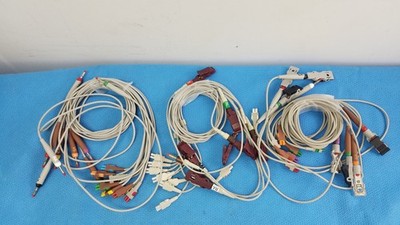 Lot of - 3 Electrocardiogram Patient Cables